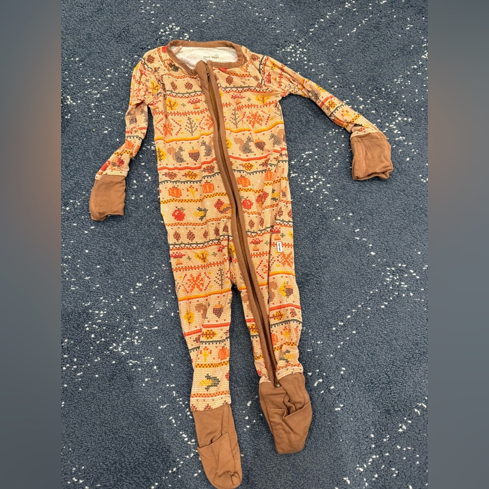 Little Sleepies Fall Patterned Sleeper 3-6 months